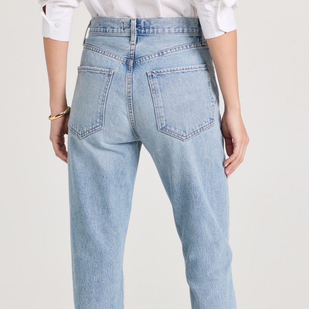 Agolde Riley High Rise Straight Crop Jeans - Picture 10 of 12